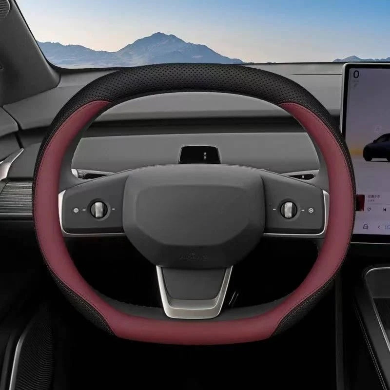 Nappa Leather Steering Wheel Cover