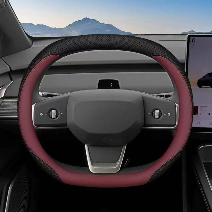 Nappa Leather Steering Wheel Cover