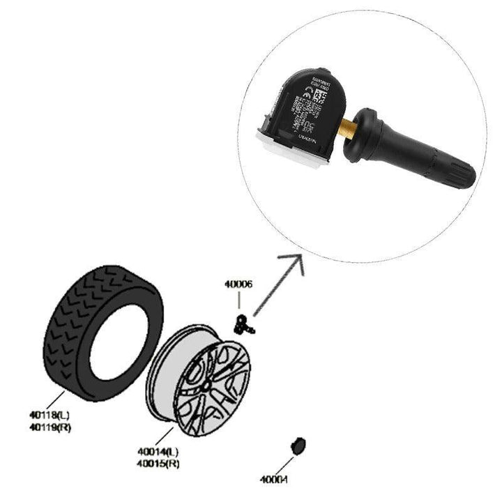 ZEEKR 7X Specific Built-In Tire Pressure Sensor